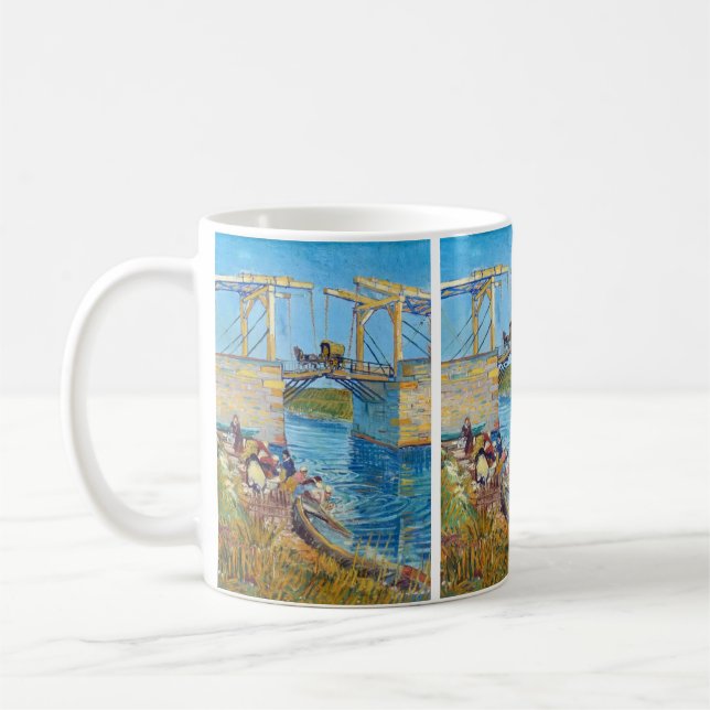 Langlois Bridge at Arles (1888) Vincent Van Gogh Kaffeetasse (Links)