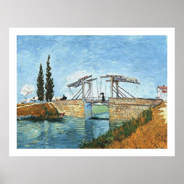 Langlois Bridge at Arles by Vincent van Gogh Poster (Vorne)
