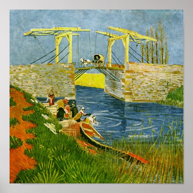 Langlois Bridge at Arles Van Gogh Fine Art Poster (Vorne)