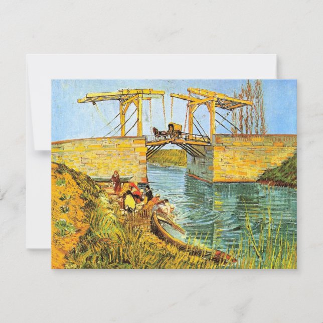 Langlois Bridge bei Arles von Vincent van Gogh (Vorderseite)