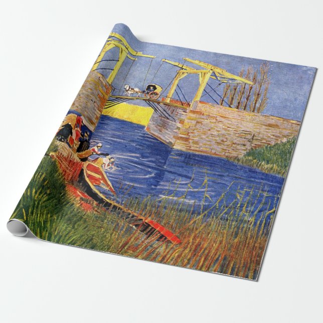 Langlois Bridge bei Arles von Vincent van Gogh Geschenkpapier (Ungerollt)