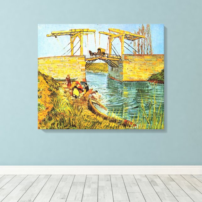 Langlois Bridge bei Arles von Vincent van Gogh Leinwanddruck (Insitu (Holzboden))