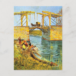 Langlois Bridge bei Arles von Vincent van Gogh Postkarte