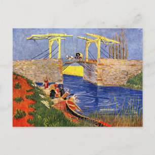 Langlois Bridge bei Arles von Vincent van Gogh Postkarte