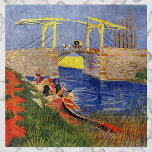 Langlois Bridge bei Arles von Vincent van Gogh Puzzle<br><div class="desc">Langlois Bridge at Arles by Vincent van Gogh ist ein Vintages maritimes Post-Impressionismus,  in dem Kleinbauerinnen Kleidung in der Bucht waschen. Über den Künstler: Vincent Willem van Gogh war ein postimpressionistischer Maler,  dessen Werk durch seine raue Schönheit,  emotionale Ehrlichkeit und seine kühne Farbe besonders bemerkenswert war.</div>