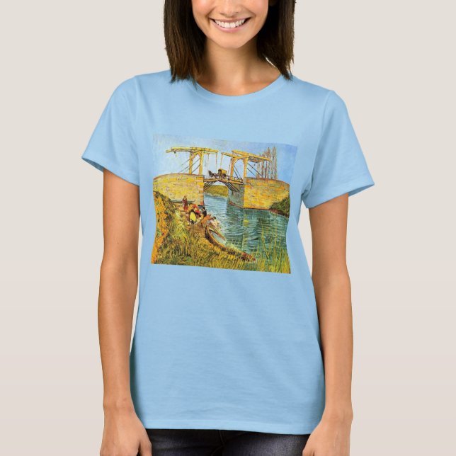 Langlois Bridge bei Arles von Vincent van Gogh T-Shirt (Vorderseite)