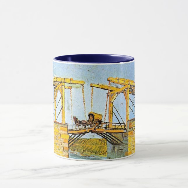 Langlois Bridge bei Arles von Vincent van Gogh Tasse (Zentrum)