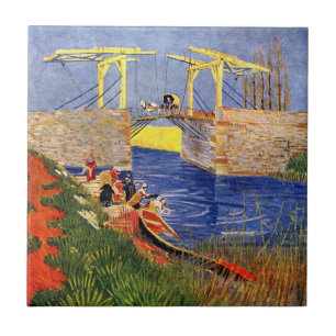 Langlois-Brücke in Arles von Vincent van Gogh Fliese