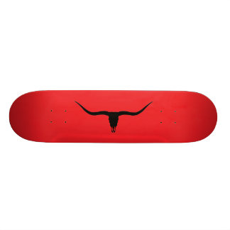 Langornschwarz und Rot Skateboard