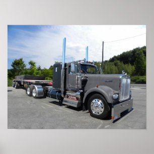 Langs Kenworth-A-Modell (Farbe) Poster