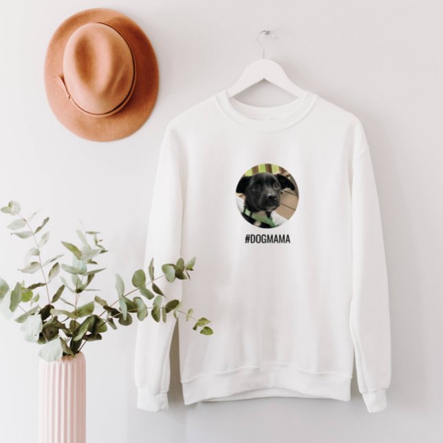 Längs-Lover-Foto-Kreis und Text Sweatshirt (Von Creator hochgeladen)