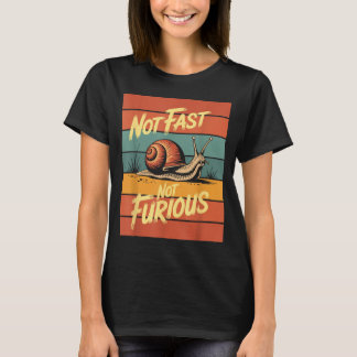 Langsam, aber lustig im Schneckentempo Lustiger Re T-Shirt