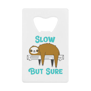 Langsam aber Sure Funny Sloth Geldbeutel Flaschenöffner
