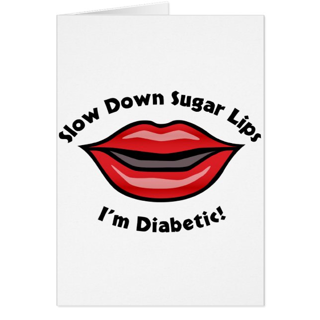 Langsam die Zuckerlippen, ich bin Diabetiker (Vorne)