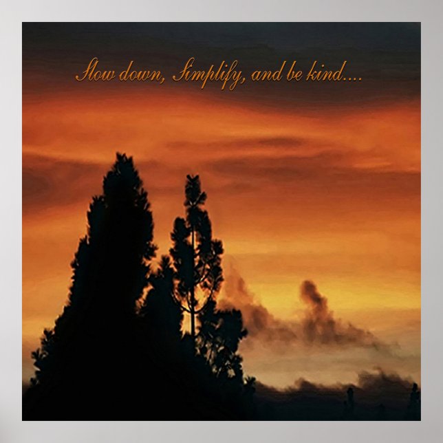 Langsam, einfach und freundlich...... poster (Vorne)