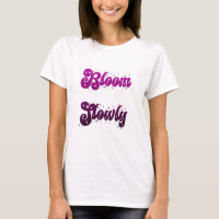Langsam Erblühen Feminine Lila Typografie-Design �