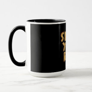 Langsam Ihr Roll Golden Toillet Papier Design Tasse