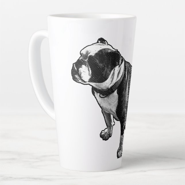 Langsam kommt leicht milchtasse (Linke Ecke)