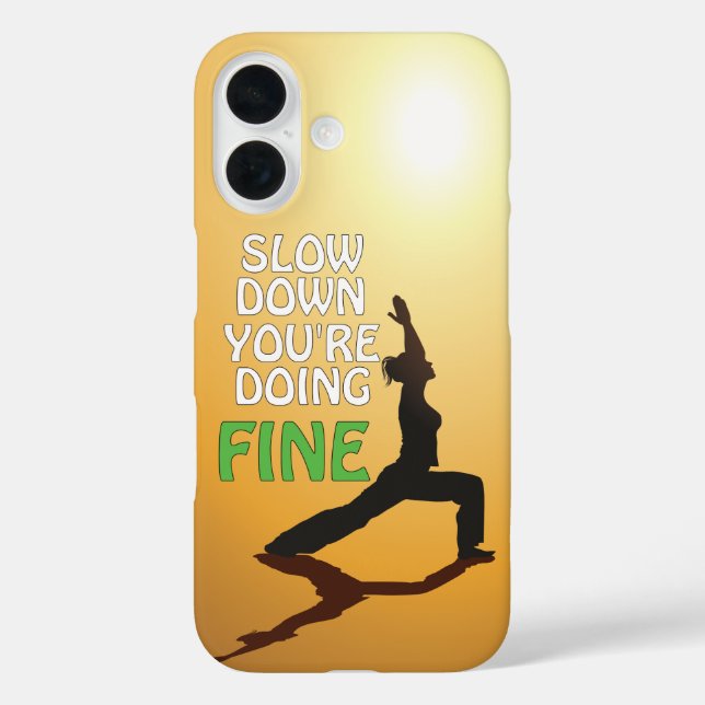 Langsam machen Sie schöne Motivierend Yoga Case-Mate iPhone Hülle (Rückseite)