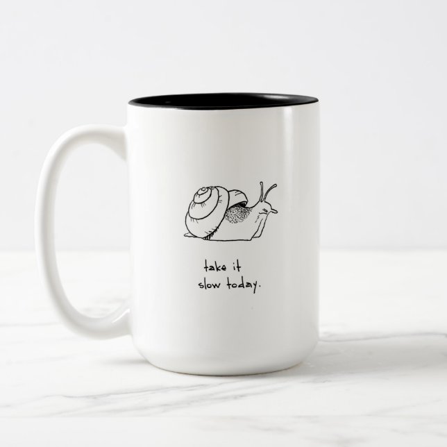 Langsam machen zweifarbige tasse (Links)