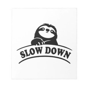 LANGSAM NACH UNTEN NOTIZBLOCK