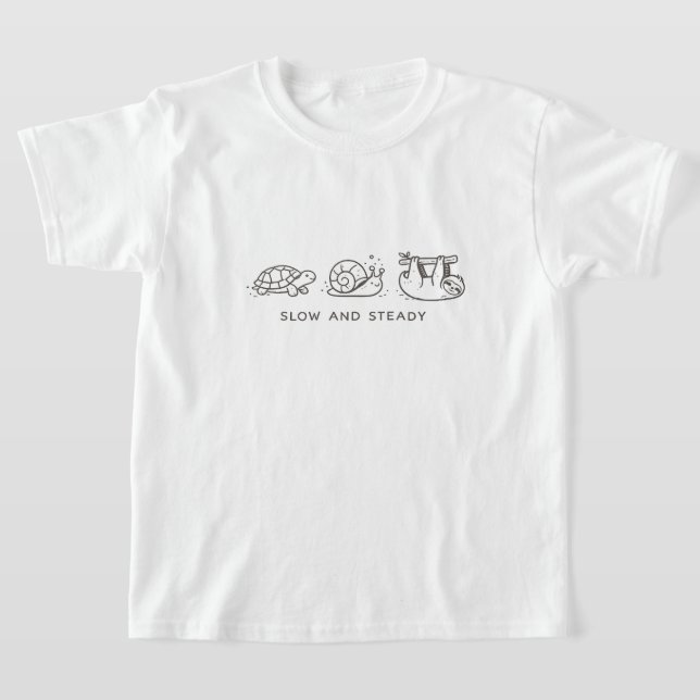 Langsam und Beständig Kinder T-Shirt (Ablage )