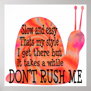 langsam und einfach poster