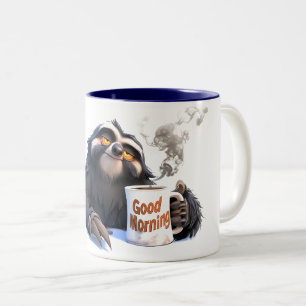 Langsam und Schluck: Guten Morgen mit einem Faulti Zweifarbige Tasse