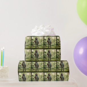 "Langsam und stetig: Ein Schlitten, der zum Golf v Geschenkpapier