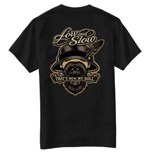 Langsam und tief, so rollen wir - T-Shirt mit Rück