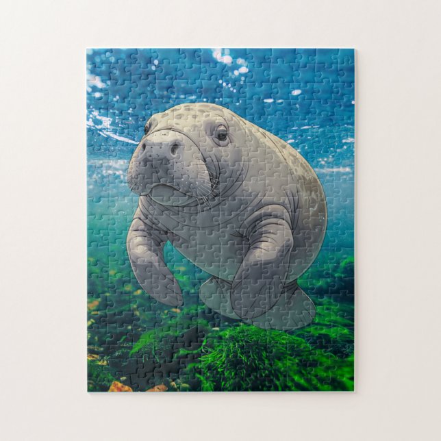 Langsame Abnahme und Drift für Inspiriert Manatee Puzzle (Vertikal)