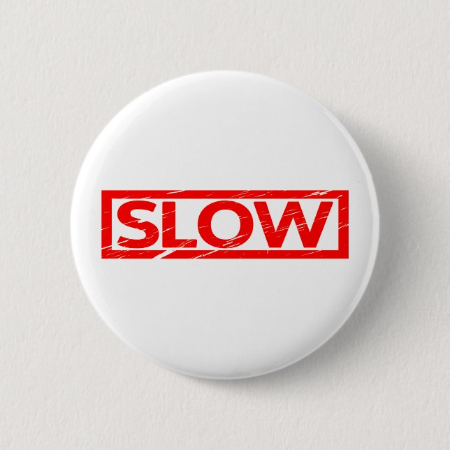 Langsame Briefmarke Button (Vorderseite)