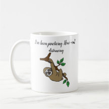 Langsame Distancing Sloth-Tasse