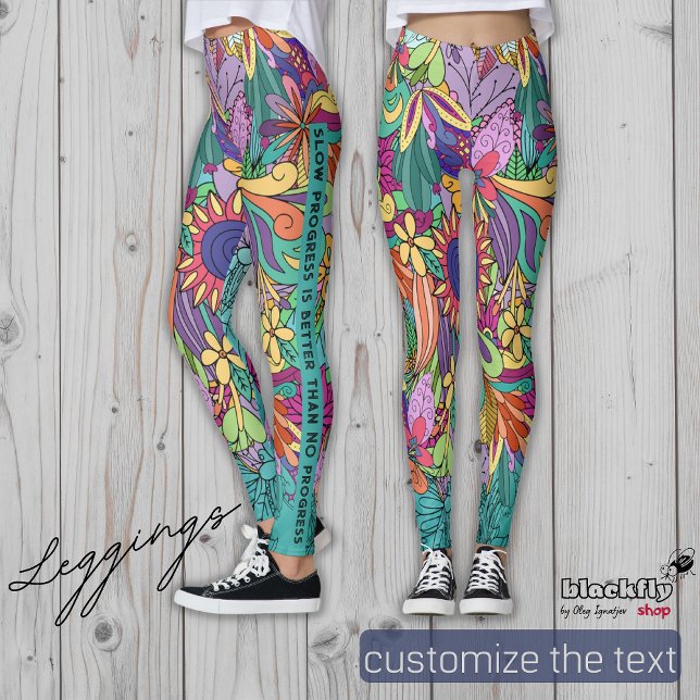 Langsame Fortschritte sind besser als keine Fortsc Leggings (Von Creator hochgeladen)