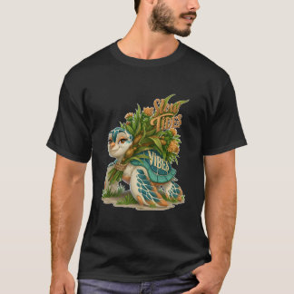 Langsame Gezeiten Vibes Süße Meeresschildkröte T-Shirt
