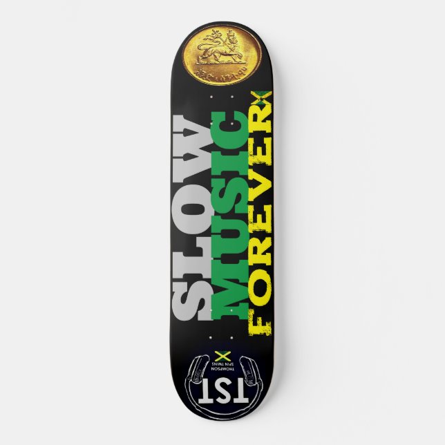 LANGSAME MUSIK FÜR DEN 8 1/4" Skateboarddecker Skateboard (Vorderseite)