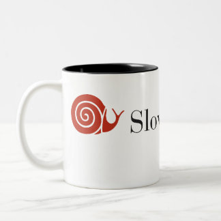 Langsame Nahrung-NYC Zweiton Kaffee-Tasse Zweifarbige Tasse