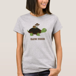 Langsame Pokes - Schnecke und Schildkröte T-Shirt