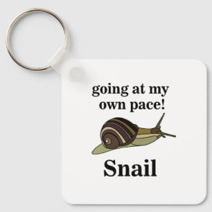 Langsame Schnecke, die in meinem eigenen Tempo geh Schlüsselanhänger