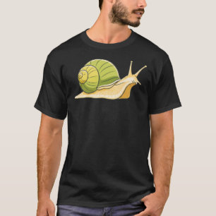 Langsame und stetige Schneckenillustration - Ruhig T-Shirt