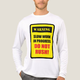 Langsamer Fortschritt in Arbeit Tri-Blend Shirt