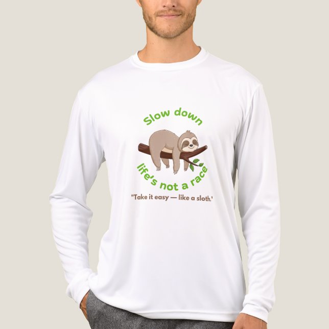 langsamer - glattes grafisches T-Shirt und Geschen Tri-Blend Shirt (Vorderseite)