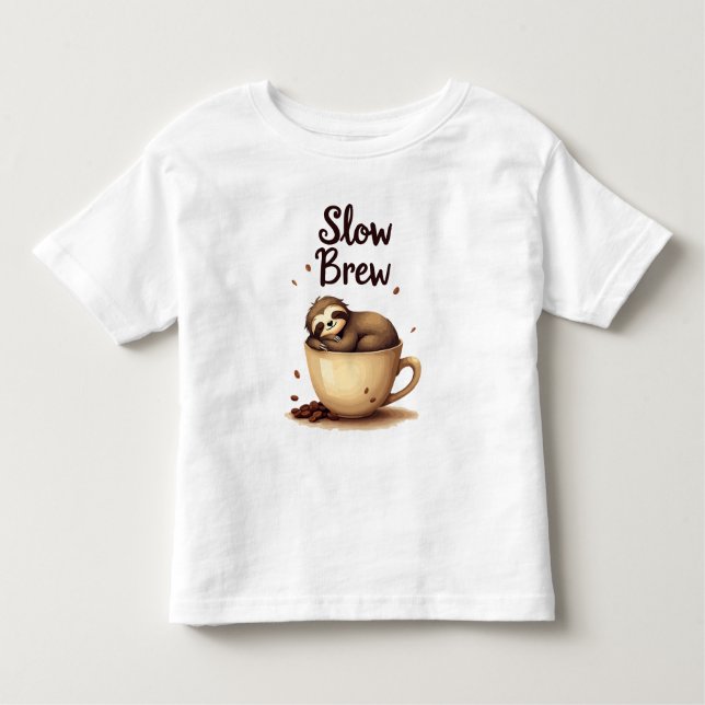Langsamer Kaffee-Schlauch Kleinkind T-shirt (Vorderseite)
