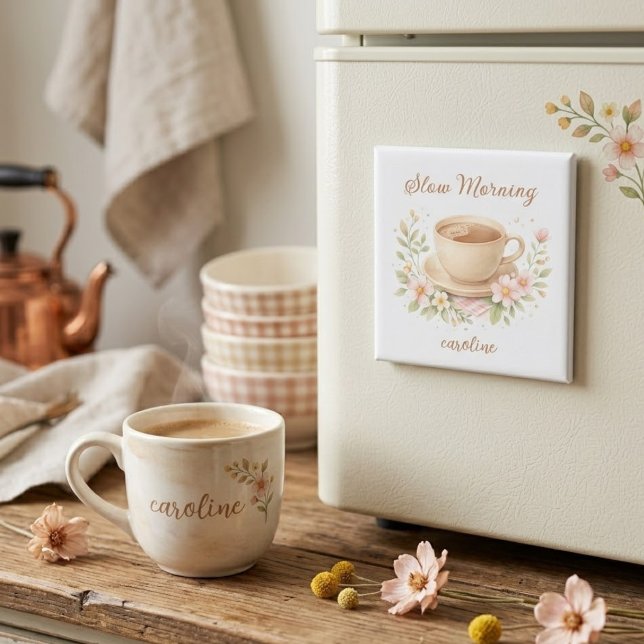 Langsamer Morgencafé Magnet (Von Creator hochgeladen)
