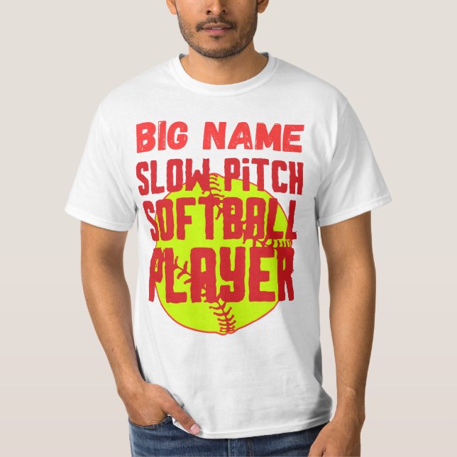 Langsamer Pitch-Softplayer T-Shirt (Vorderseite)