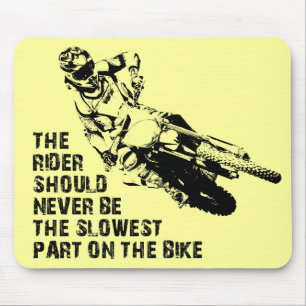 Langsamer Teil Dirt Bike Motocross Mousepad Funny