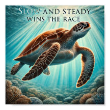 Langsamer und fester Druck, Werteplakat (Matte)