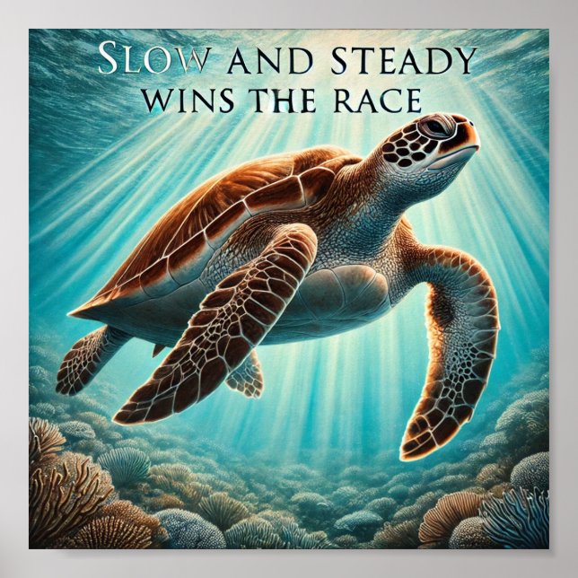 Langsamer und fester Druck, Werteplakat (Matte) Poster (Vorne)