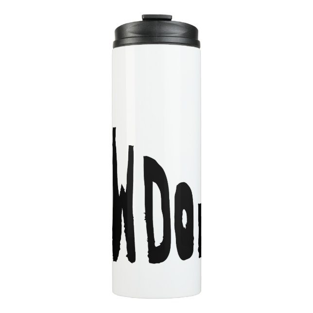 Langsamer werden thermosbecher (Vorderseite)