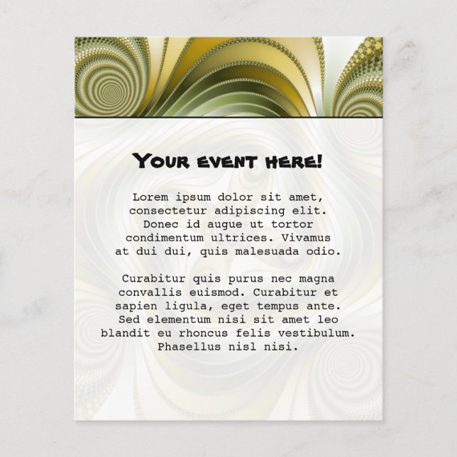 Langsames Drehen - Fraktal Art Flyer (Vorne)